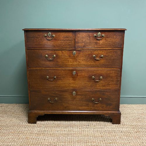 Superb George III Mahogany Country House Antique Chest of Drawers