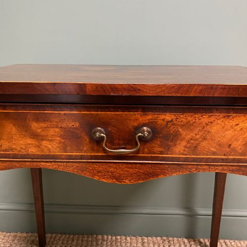 fig 1. George III Figured Mahogany Antique Side Table