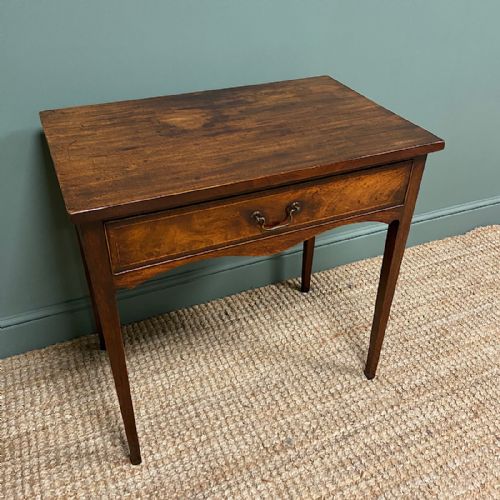 fig 3. George III Figured Mahogany Antique Side Table