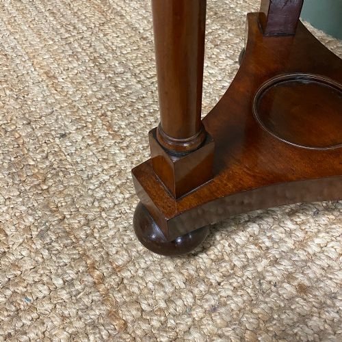 fig 1. Victorian Empire Style Mahogany Antique Occasional Table