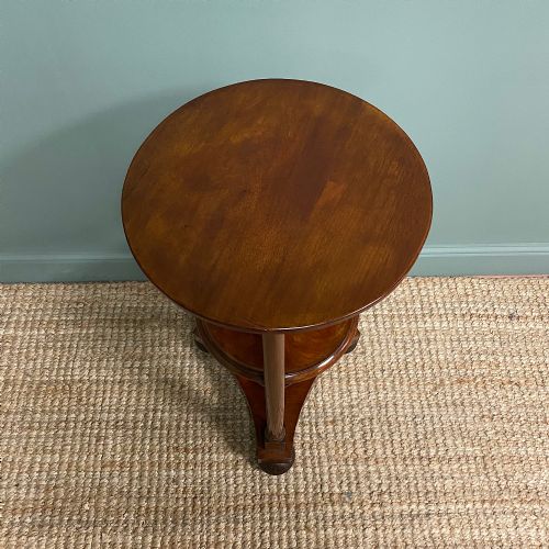 fig 2. Victorian Empire Style Mahogany Antique Occasional Table