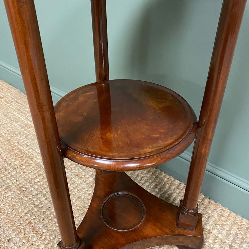 fig 3. Victorian Empire Style Mahogany Antique Occasional Table