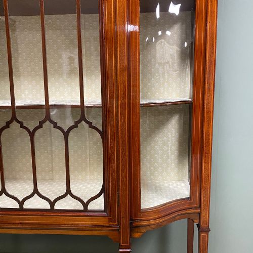 fig 3. Exhibition Quality Victorian Inlaid Antique Display Cabinet