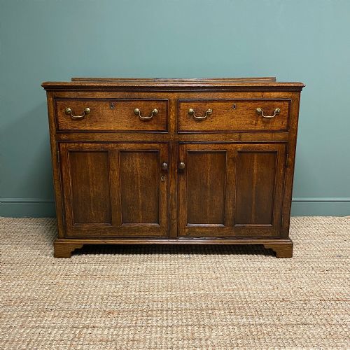 Georgian Oak Antique Dresser Base Cupboard