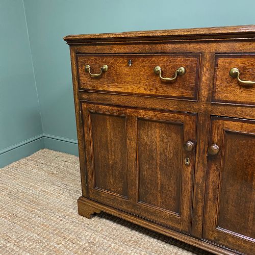 fig 2. Georgian Oak Antique Dresser Base Cupboard