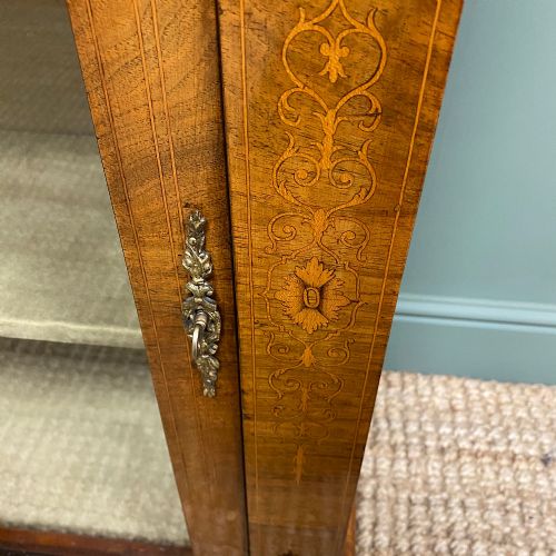 fig 2. Superb Quality Victorian Figured Walnut Antique Pier Cabinet