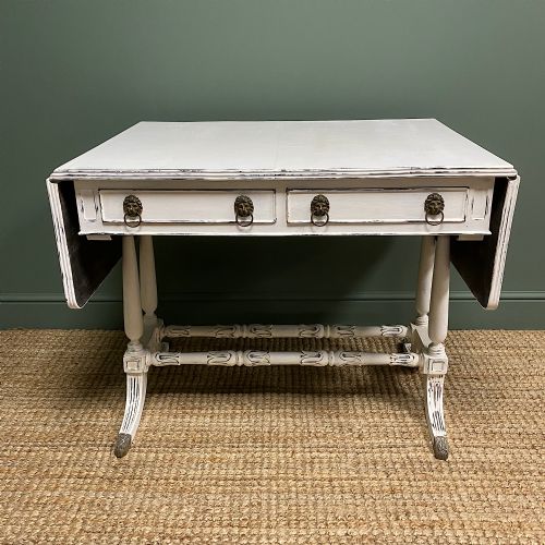 Victorian Painted Antique Sofa Table