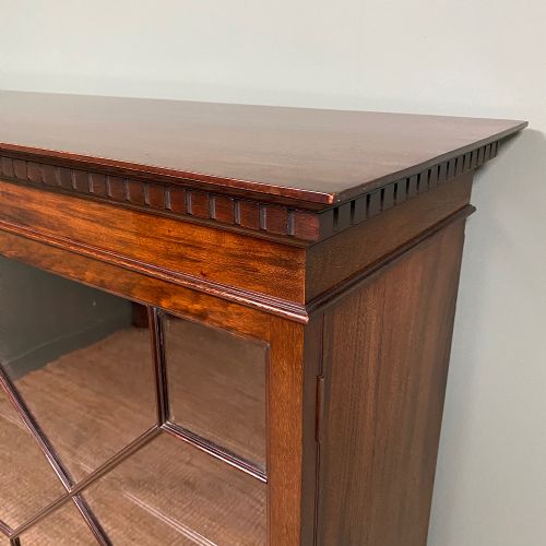 fig 3. Large Victorian Break Fronted Mahogany Antique Bookcase