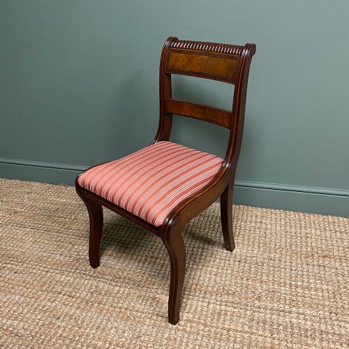 fig 3. Set of Six Antique Regency Mahogany Dining Chairs of Superb Quality.