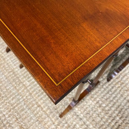 fig 2. Stunning Set of Four Edwardian Antique Inlaid Nest of Tables