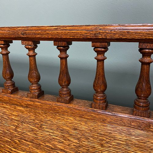 fig 1. Large Golden Oak Antique Pedestal Desk