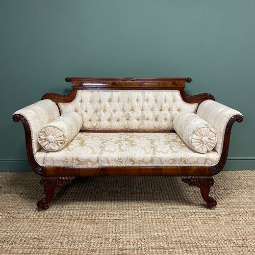 Superb Quality Regency Design Victorian Mahogany Antique Sofa
