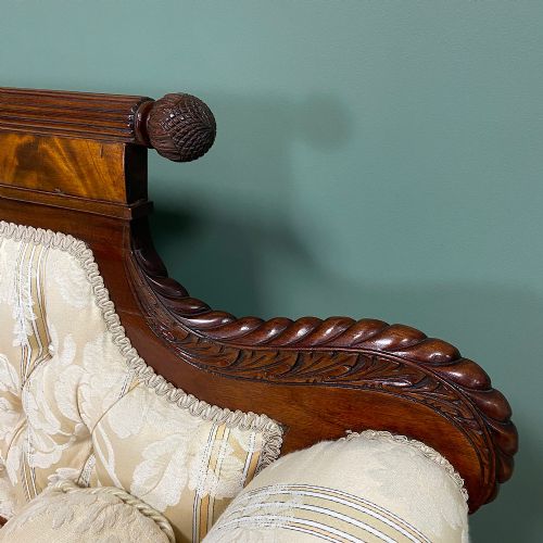fig 3. Superb Quality Regency Design Victorian Mahogany Antique Sofa