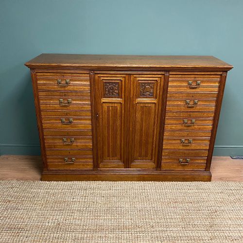 fig 1. Spectacular Holland & Sons Large Oak Antique Cabinet