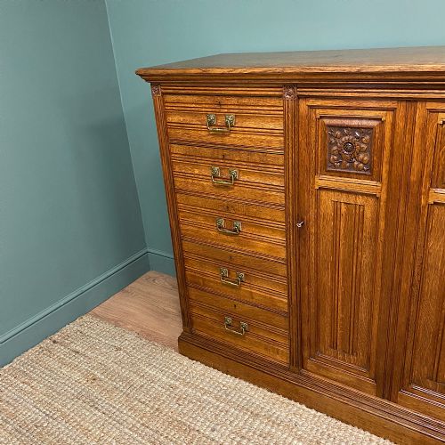 fig 2. Spectacular Holland & Sons Large Oak Antique Cabinet