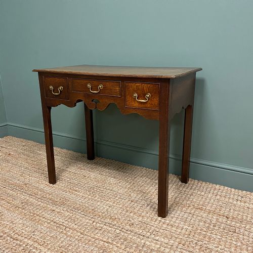 fig 2. Georgian Oak Antique Low Boy