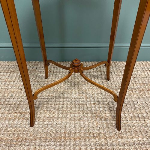 fig 3. Elegant Victorian Antique Kidney Shaped Satinwood Occasional Side Table