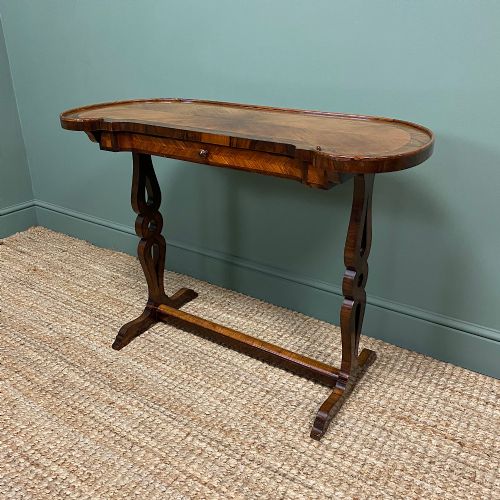 fig 1. Stunning 19th Century Kingwood Antique Writing Table