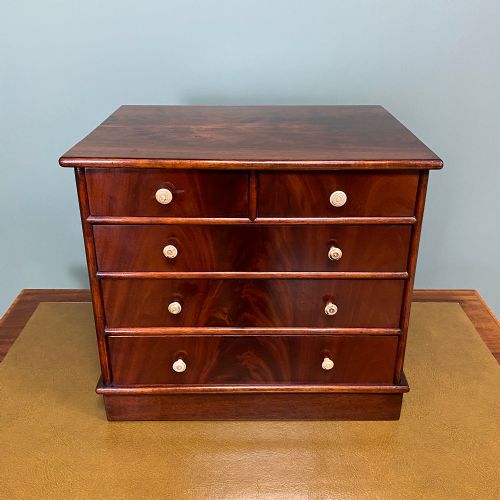 Victorian Mahogany Antique Apprentice Chest