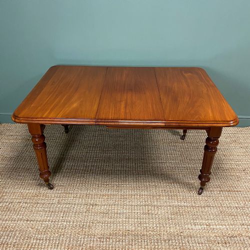 fig 2. Quality Small Mahogany Antique Victorian Extending Dining Table