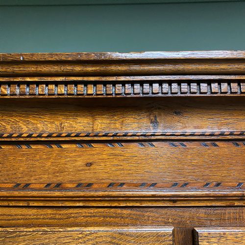 fig 2. Georgian Country House Antique Oak Chest On Chest