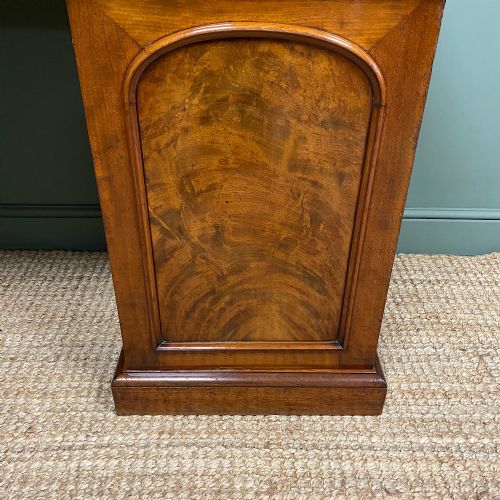fig 3. Country House Figured Mahogany Antique Victorian Pedestal Sideboard