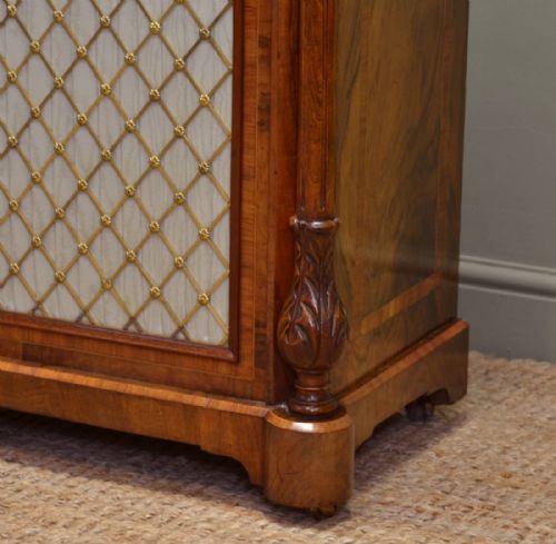 fig 2. Splendid Figured Walnut Antique Victorian Cabinet