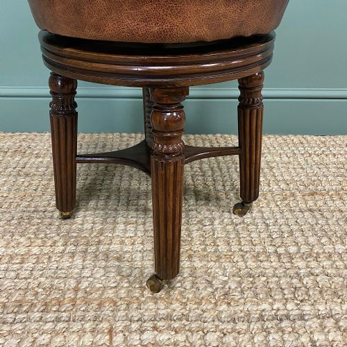 fig 3. Spectacular Quality Regency Mahogany Antique Revolving Music Chair