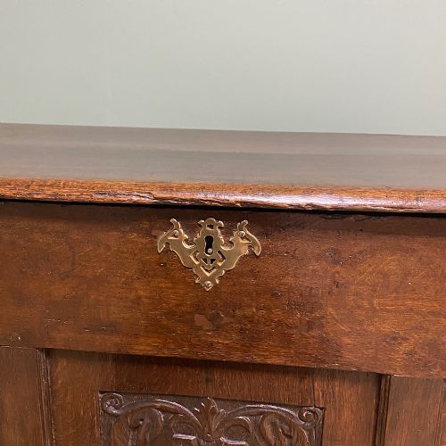 fig 3. Small Period Oak Country Antique Georgian Coffer