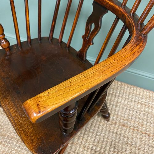 fig 2. Country House Georgian Oak and Elm Antique Windsor Chair