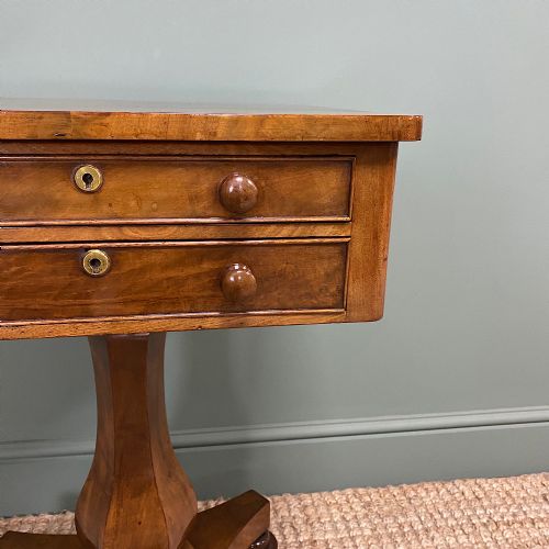 fig 2. Elegant Victorian Mahogany Antique Occasional Side Lamp Table
