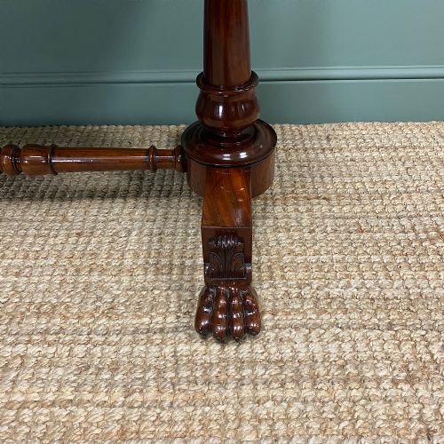 fig 2. High Quality William IV Mahogany Antique Side Writing Table