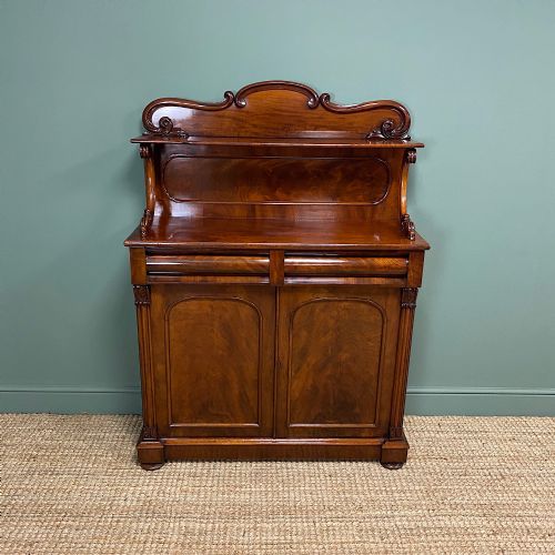 Superb Quality Victorian Antique Mahogany Chiffonier