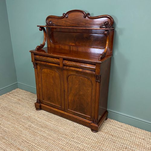 fig 1. Superb Quality Victorian Antique Mahogany Chiffonier