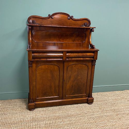 fig 2. Superb Quality Victorian Antique Mahogany Chiffonier