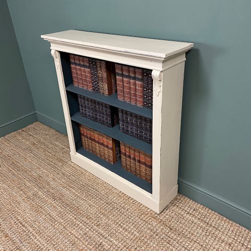 fig 1. Quality Victorian Painted Antique Open Bookcase