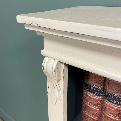 fig 2. Quality Victorian Painted Antique Open Bookcase