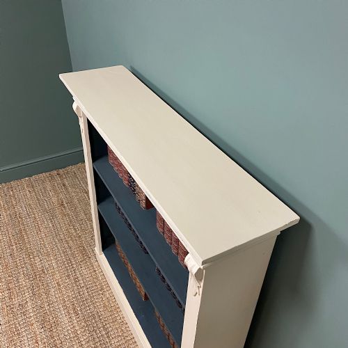fig 3. Quality Victorian Painted Antique Open Bookcase