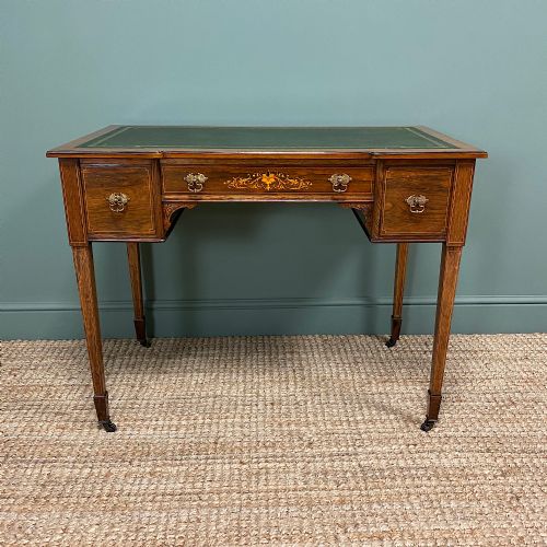 Spectacular Maple & Co Rosewood Victorian Antique Writing Desk