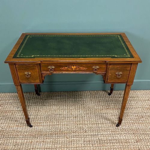 fig 1. Spectacular Maple & Co Rosewood Victorian Antique Writing Desk