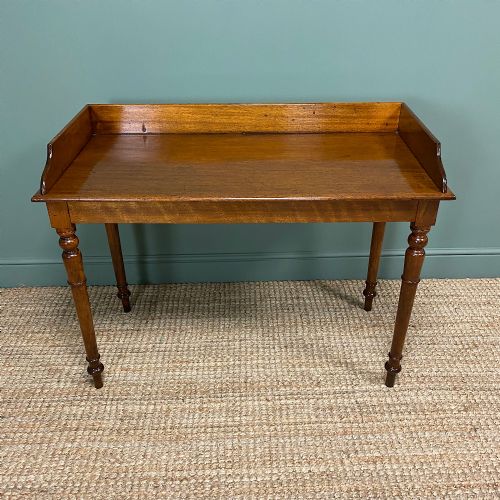 Quality Victorian Mahogany Antique Side Writing Table