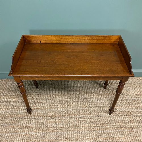 fig 1. Quality Victorian Mahogany Antique Side Writing Table