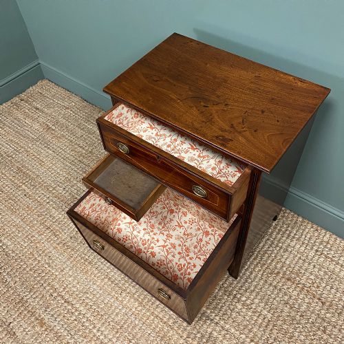 fig 1. Small Inlaid Mahogany Regency Antique Chest