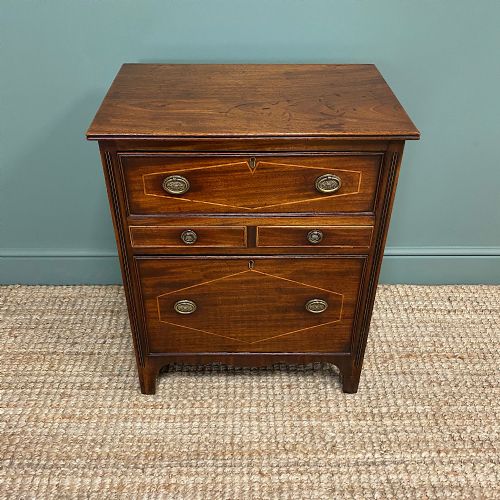 fig 3. Small Inlaid Mahogany Regency Antique Chest