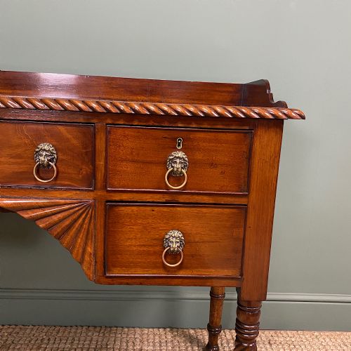 fig 1. Spectacular Irish Regency Mahogany Antique Sideboard