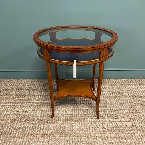 Stunning Victorian Satinwood Bijouterie Jewellery Table