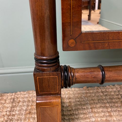 fig 1. Elegant Regency Mahogany Antique Cheval Mirror