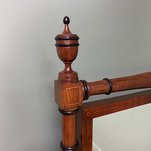 fig 3. Elegant Regency Mahogany Antique Cheval Mirror