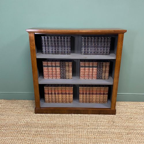 Victorian Mahogany Antique Open Bookcase
