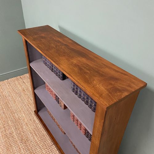 fig 1. Victorian Mahogany Antique Open Bookcase
